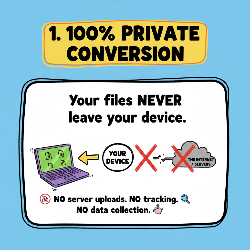 100% Private WebP to PNG Conversion