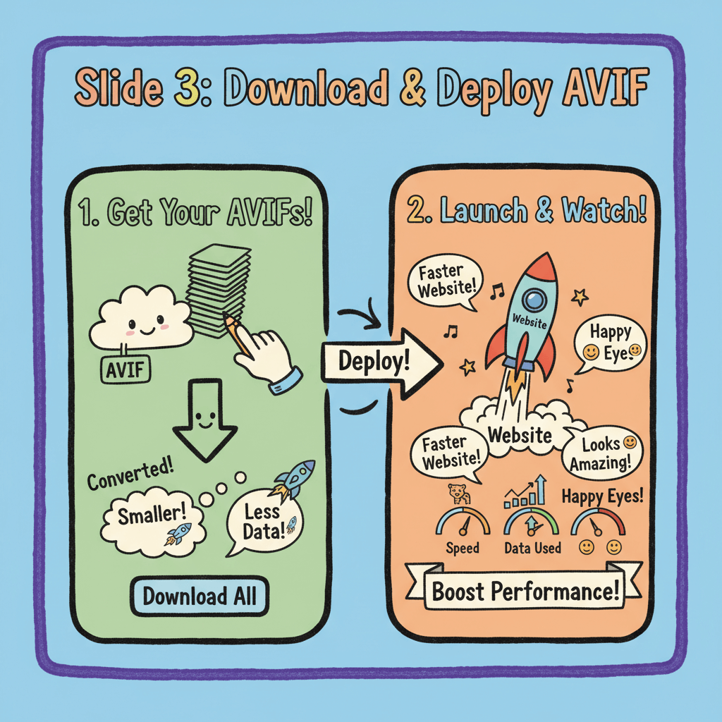 3) Convert WebP to AVIF & Download