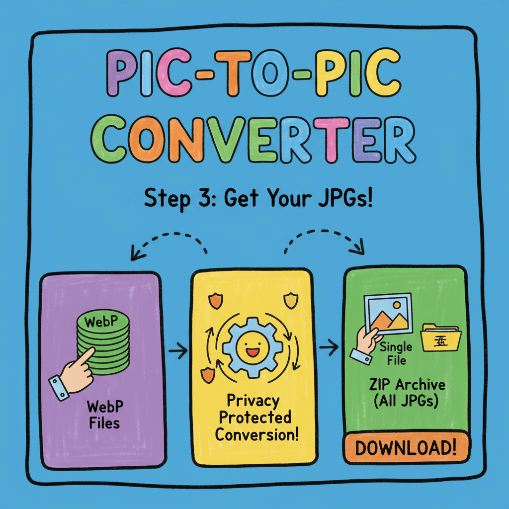 3) Convert WebP to JPG & Download