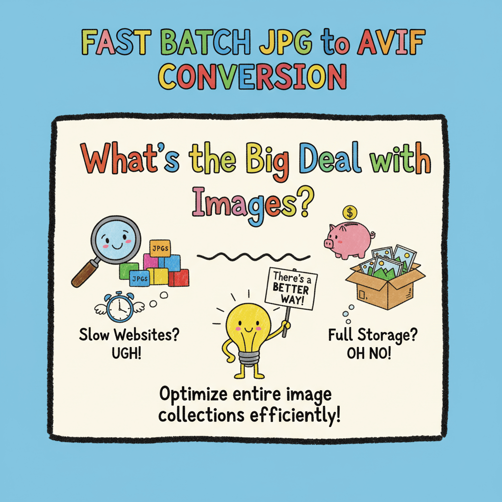 Fast Batch JPG to AVIF Conversion