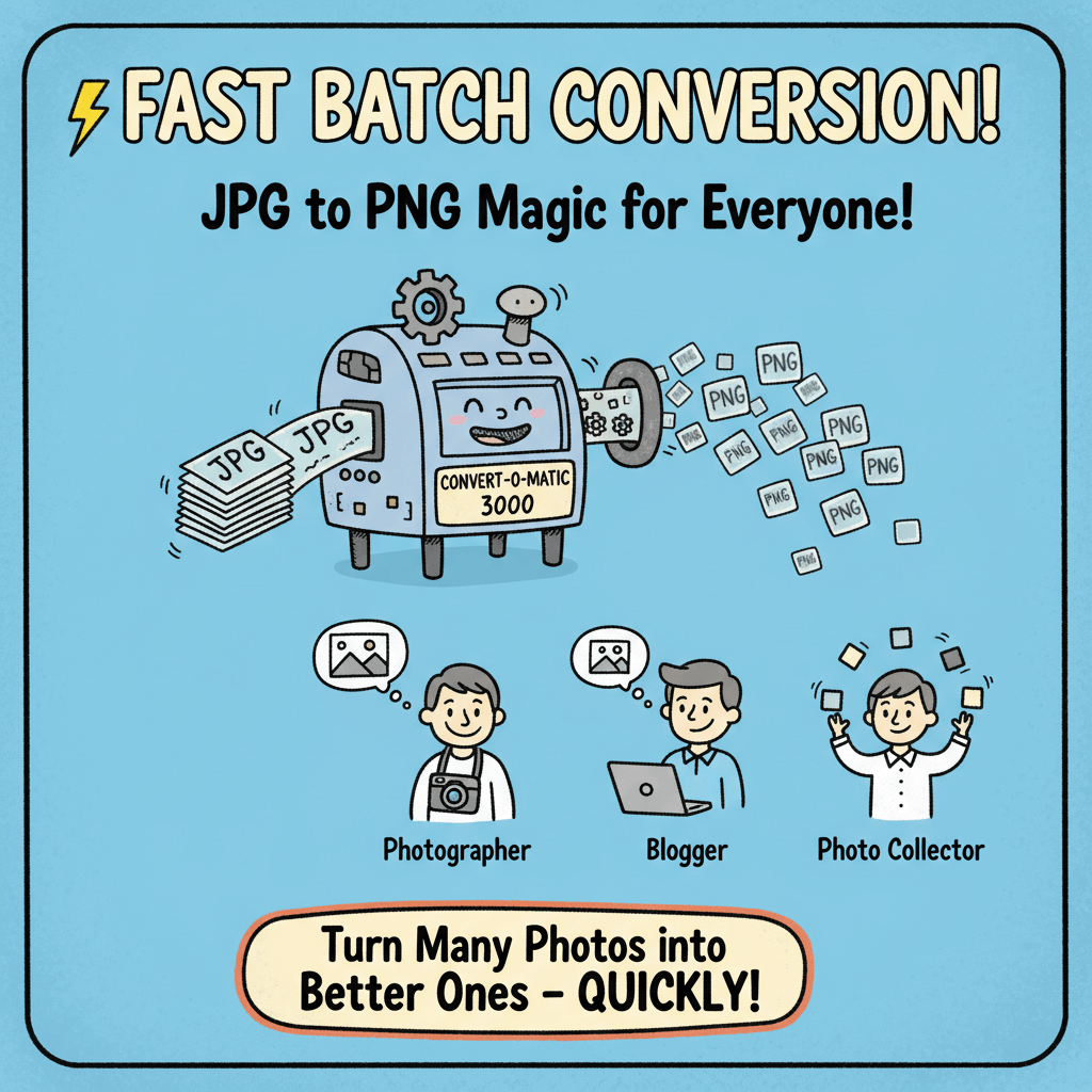 Fast Batch JPG to PNG Conversion