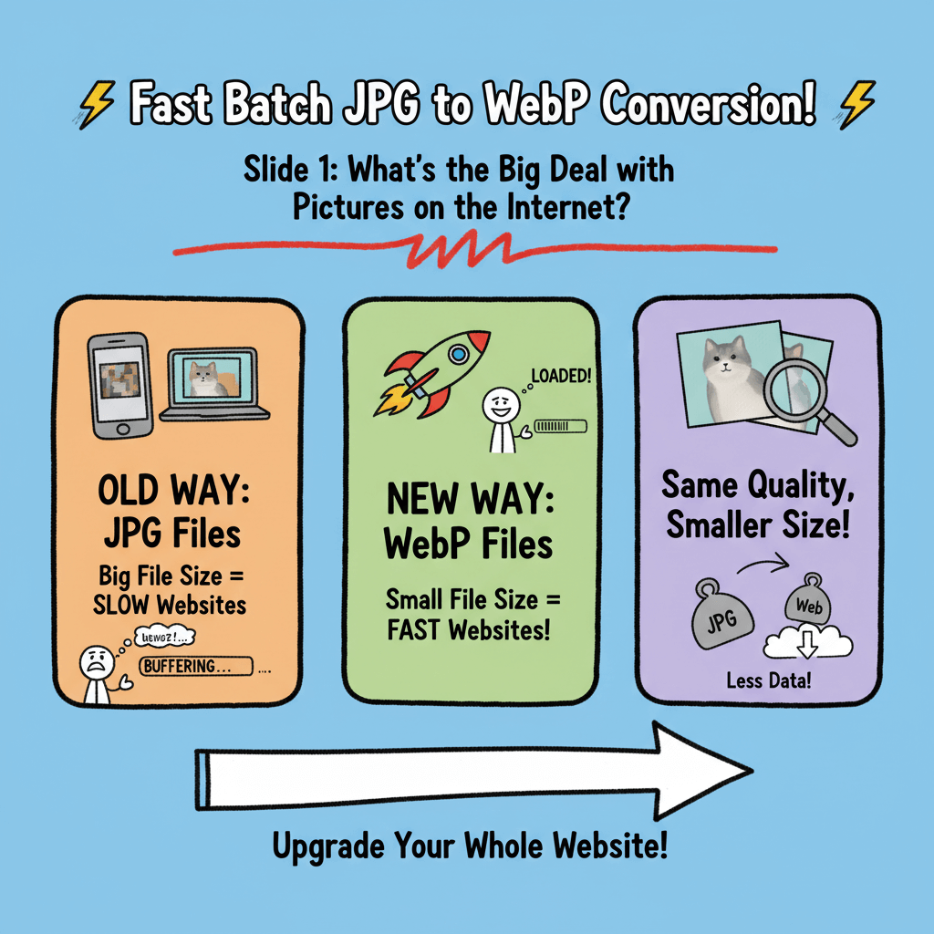 Fast Batch JPG to WebP Conversion