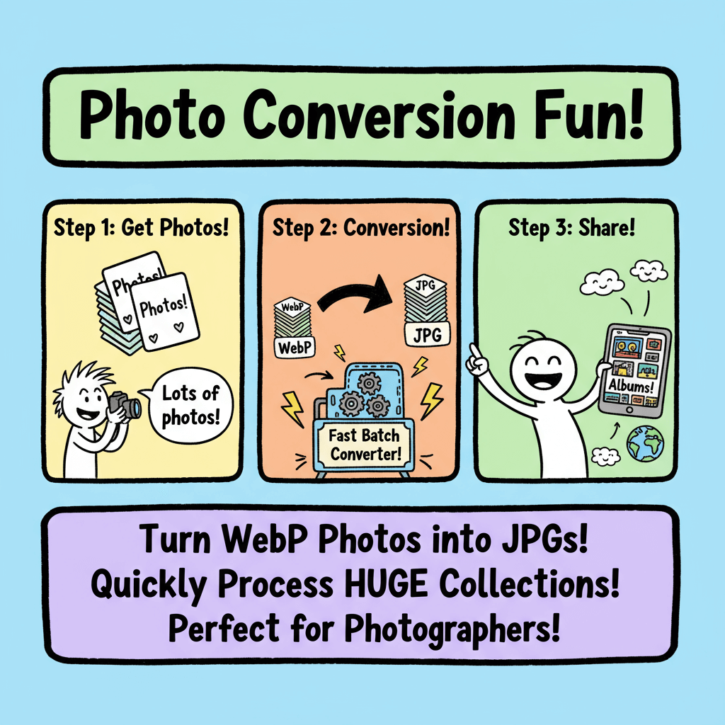 Fast Batch WebP to JPG Conversion