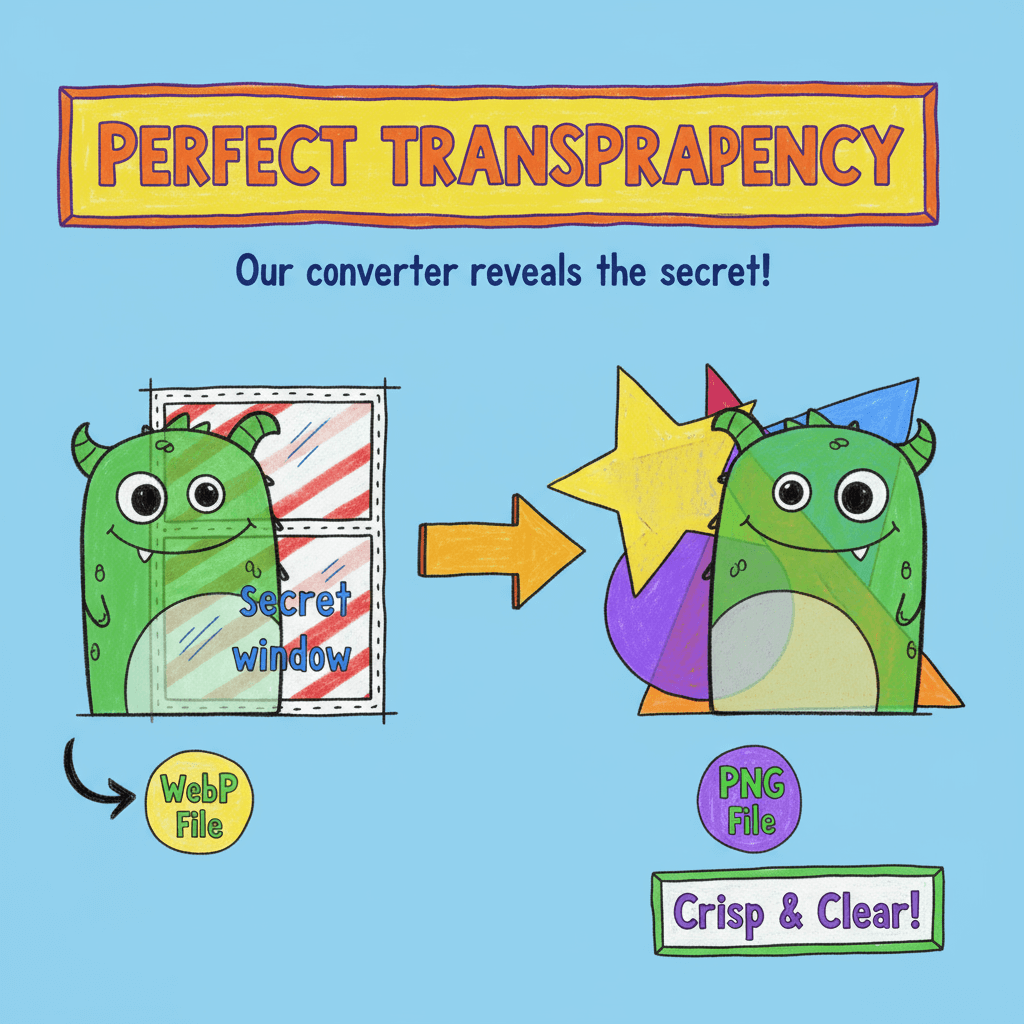 Perfect WebP to PNG Transparency