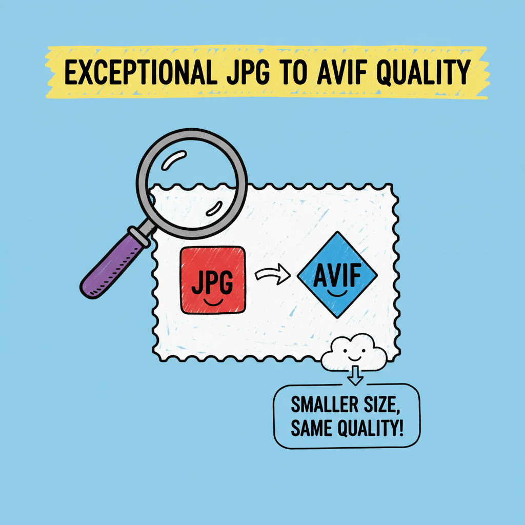Exceptional JPG to AVIF Quality