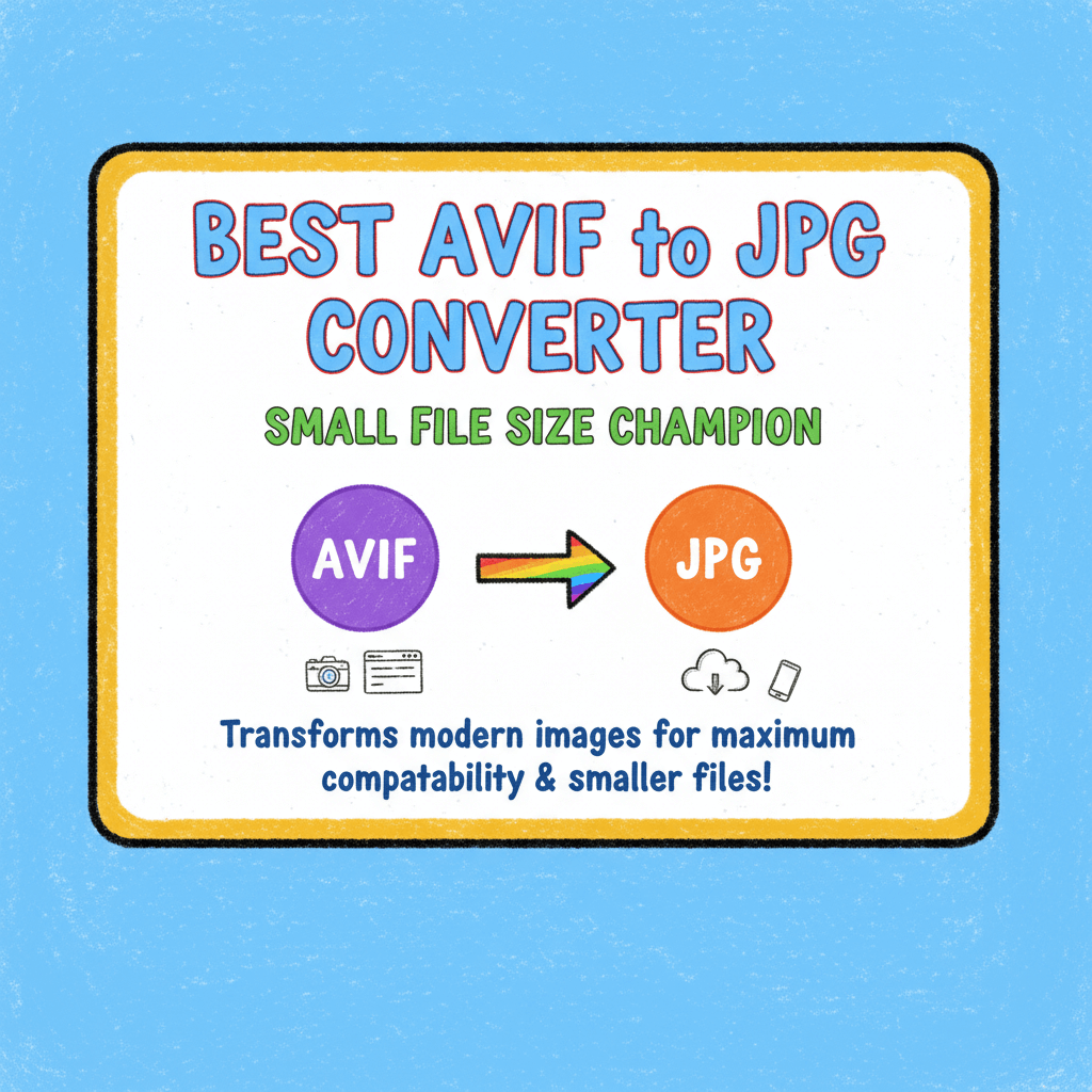 Best AVIF to JPG Converter - Small File Size Champion