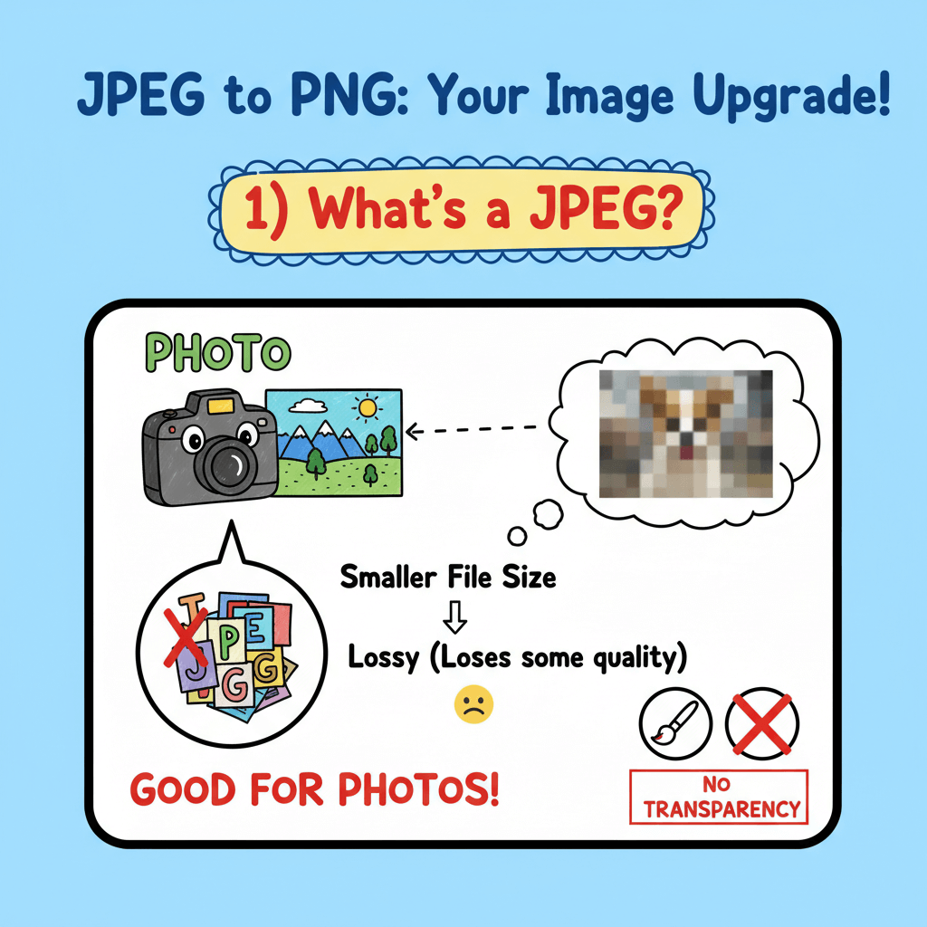 1) Upload JPEG Files for PNG Conversion