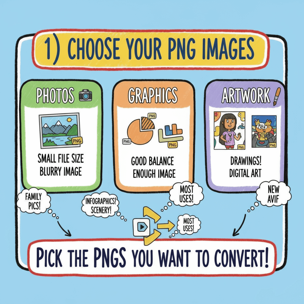 1) Choose Your PNG Images