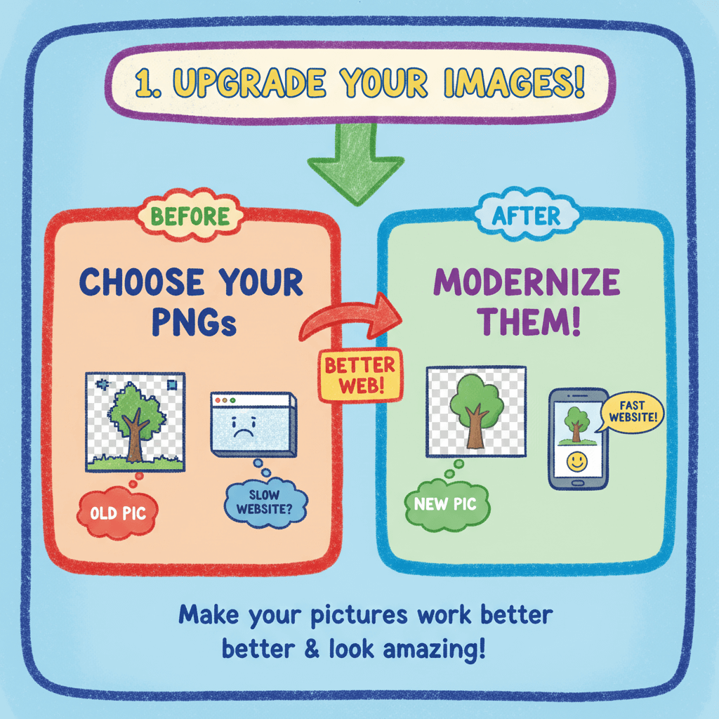 1) Choose Your PNG Images